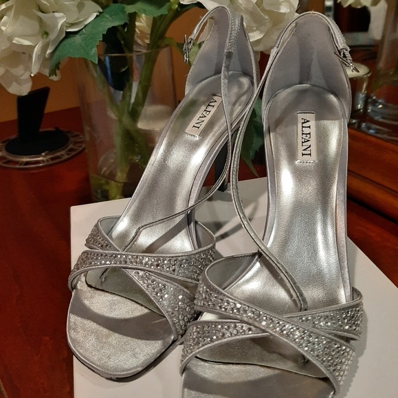 Silver Alfani Strappy Heels - Picture 2 of 3